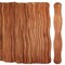 CraftySticks Wavy Wooden Fan Handle Sticks – 8 Inch Birch Wood for Crafts, DIY Fans, and Promotional Use, Natural